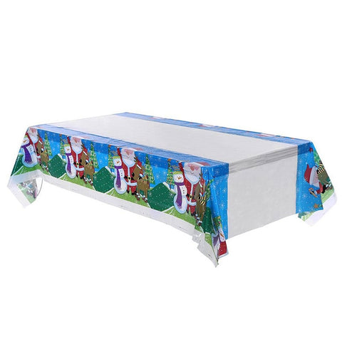 New Year Christmas Tablecloth Kitchen Dining Table Decorations Rectangular Table Covers Christmas Decorations for Home Navidad