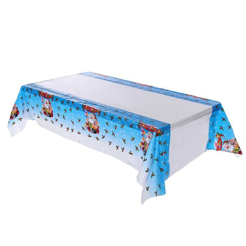 New Year Christmas Tablecloth Kitchen Dining Table Decorations Rectangular Table Covers Christmas Decorations for Home Navidad