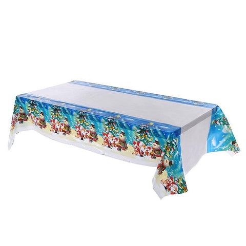 New Year Christmas Tablecloth Kitchen Dining Table Decorations Rectangular Table Covers Christmas Decorations for Home Navidad