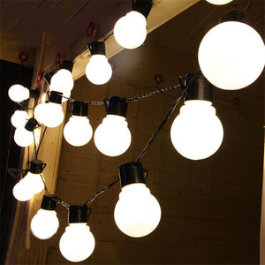 5CM Big Ball Led String Light Fairy Garland Outdoor LED Christmas Led String Light 110V 220V Wedding Garland Decor D