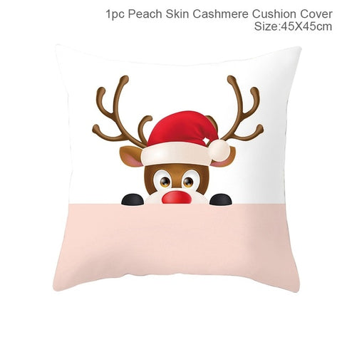 FENGRISE Merry Christmas Decor For Home Santa Claus Elk Pillowcase Christmas Ornament 2019 Navidad Xmas Gift Happy New Year 2020