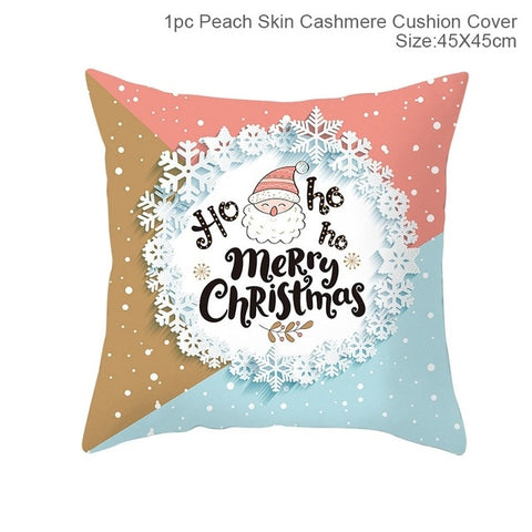 FENGRISE Merry Christmas Decor For Home Santa Claus Elk Pillowcase Christmas Ornament 2019 Navidad Xmas Gift Happy New Year 2020