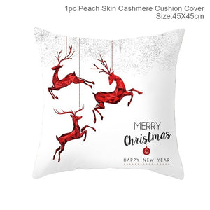 FENGRISE Merry Christmas Decor For Home Santa Claus Elk Pillowcase Christmas Ornament 2019 Navidad Xmas Gift Happy New Year 2020