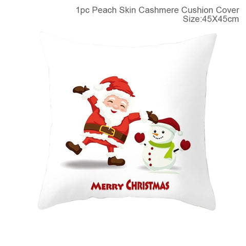 FENGRISE Merry Christmas Decor For Home Santa Claus Elk Pillowcase Christmas Ornament 2019 Navidad Xmas Gift Happy New Year 2020