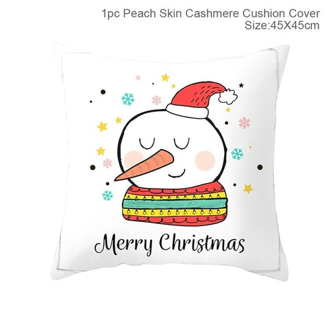 FENGRISE Merry Christmas Decor For Home Santa Claus Elk Pillowcase Christmas Ornament 2019 Navidad Xmas Gift Happy New Year 2020