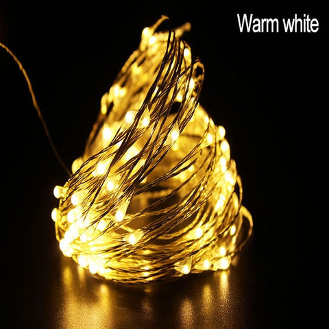 New Year 2020 Copper Wire Light String Christmas Decorations for Home Christmas Ornaments Christmas Tree Decoration Navidad 2019