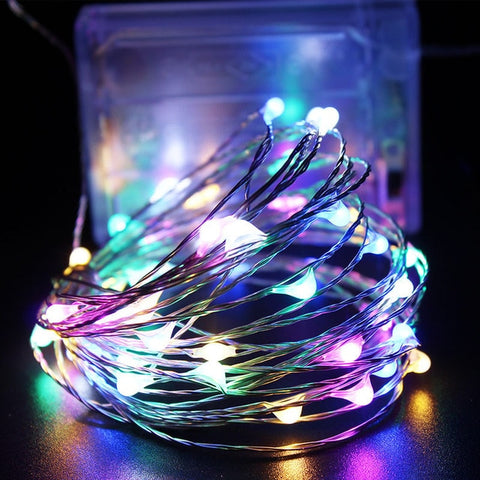 New Year 2020 Copper Wire Light String Christmas Decorations for Home Christmas Ornaments Christmas Tree Decoration Navidad 2019