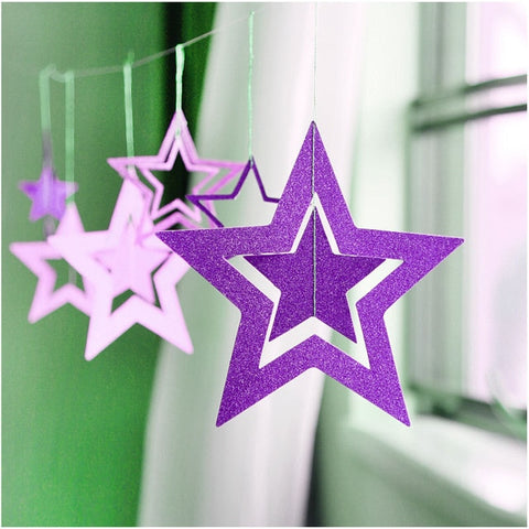 7pcs/lot Twinkle Star Paper Pendant Garland Ornaments Christmas Decorations for Home New Year 2020 natal Noel Decor Navidad 2019