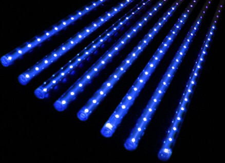 New Year 30cm 50cm Outdoor Meteor Shower Rain 8 Tubes LED String Lights Waterproof For Christmas Wedding Party Decoration