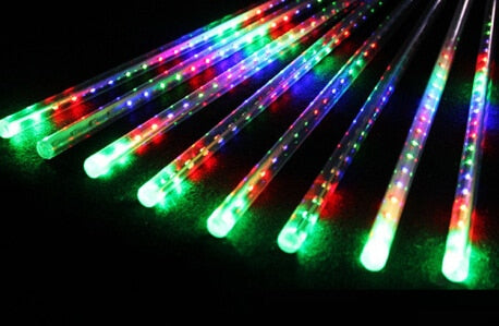 New Year 30cm 50cm Outdoor Meteor Shower Rain 8 Tubes LED String Lights Waterproof For Christmas Wedding Party Decoration