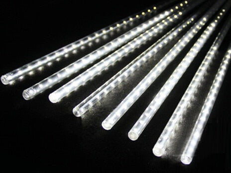 New Year 30cm 50cm Outdoor Meteor Shower Rain 8 Tubes LED String Lights Waterproof For Christmas Wedding Party Decoration