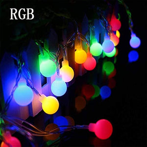 10M 100LED 220V/110V LED Ball String Lights Christmas Bulb Fairy Garlands Outdoor For Holiday Wedding Home New Year's Decor Lamp