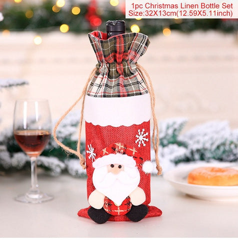 Christmas Table Runner Merry Christmas Decorations For Home 2019 Christmas kitchen Ornaments Cristmas Neol Happy New Year 2020