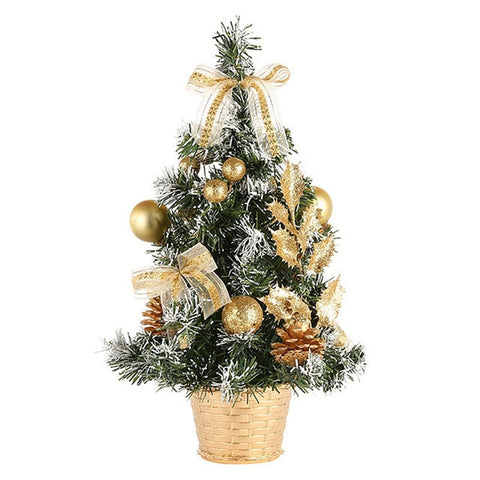 15cm Mini Christmas Tree Decor Table Desk Small Party Ornaments Xmas Gift New Year Party Wedding Table Decorations