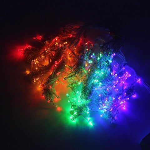 ANBLUB New Year 3M x 3M Outdoor Curtain Icicle LED String Lights 8 Modes Fairy Garland Home For Christmas Holiday Wedding Party