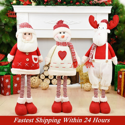 Figures Santa Claus Doll Christmas Decorations For Home Merry Christmas Natal Ornaments Xmas Garden Decoration Navidad New Year