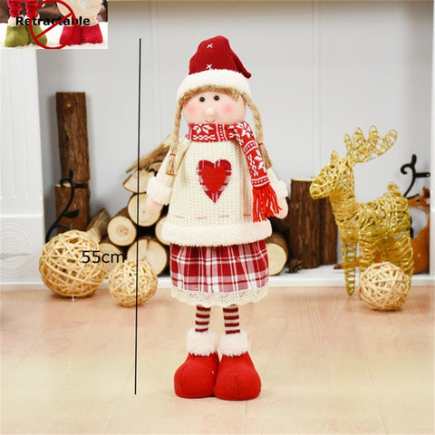 Figures Santa Claus Doll Christmas Decorations For Home Merry Christmas Natal Ornaments Xmas Garden Decoration Navidad New Year