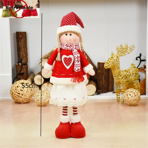 Figures Santa Claus Doll Christmas Decorations For Home Merry Christmas Natal Ornaments Xmas Garden Decoration Navidad New Year