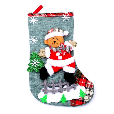 Christmas Decoration Christmas Socks Ornaments Pendant Small Boots Children New Year Candy Bag Gift Fireplace Tree Jewelry