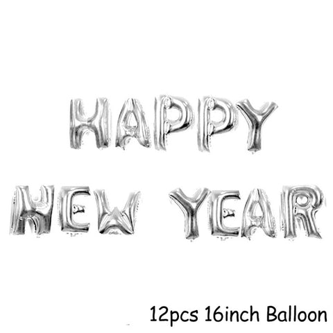 1set Happy New Year Banner and Balloons 2020 Photo Frame New Year Eve Party Decoration Navidad Merry Christmas Decor Supplies