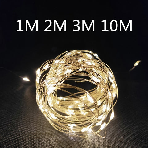 New Year 2020 Copper Wire Light String Christmas Decorations for Home Christmas Ornaments Christmas Tree Decoration Navidad 2019