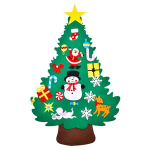 New Year Christmas Tree Decoration DIY Felt Christmas Tree Pendants Gift For Children Home Christmas Decoration Drop Shipping