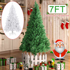 DIY Christmas Tree 2.1M/7FT New Year Gift Flocking Christmas Tree Snowflake Tree Christmas Family Hotel Mall Decoration