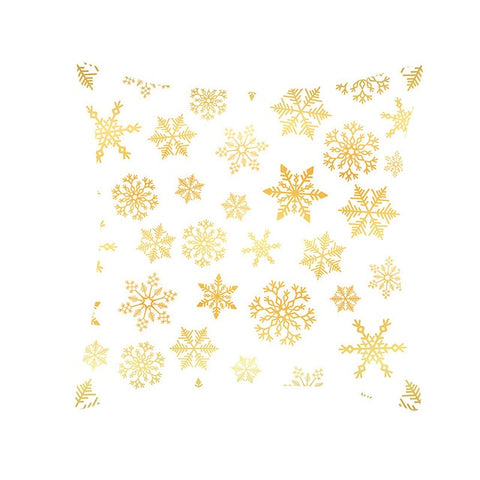 Christmas Decor for Home Happy New Year Decor 45x45cm Material Jeanette Snowflake Cushion Cover Wholesale 2019 Navidad Xmas Gift