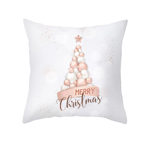 Christmas Decor for Home Happy New Year Decor 45x45cm Material Jeanette Snowflake Cushion Cover Wholesale 2019 Navidad Xmas Gift