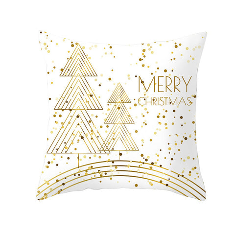 Christmas Decor for Home Happy New Year Decor 45x45cm Material Jeanette Snowflake Cushion Cover Wholesale 2019 Navidad Xmas Gift