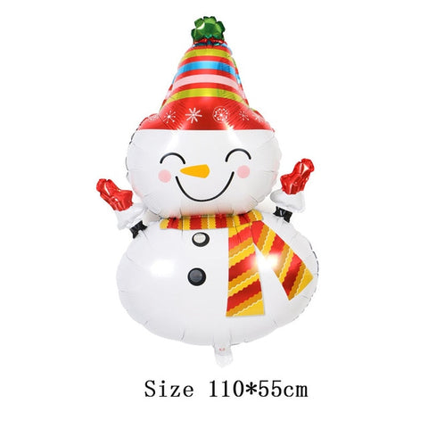 Christmas Foil Balloons Santa Claus Ballon Snowman Globos Xmas Deer Penguin Balloon Christmas Decorations for Home New Years