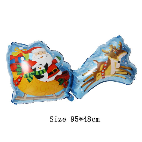 Christmas Foil Balloons Santa Claus Ballon Snowman Globos Xmas Deer Penguin Balloon Christmas Decorations for Home New Years