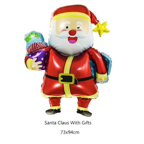 Christmas Foil Balloons Santa Claus Ballon Snowman Globos Xmas Deer Penguin Balloon Christmas Decorations for Home New Years