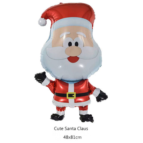 Christmas Foil Balloons Santa Claus Ballon Snowman Globos Xmas Deer Penguin Balloon Christmas Decorations for Home New Years