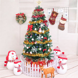 252pcs/set 150 180 210 cm Artificial Christmas Trees Set with Lights Holiday Home Decoration Snow New Year Topper Tree Ornament