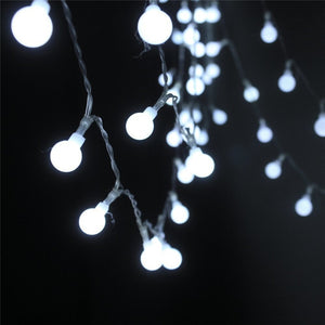 SICCSAEE 2019 New 1.5/2/3/4/5/10M LED Holiday Fairy Garland Ball String Lights Globe Wedding Home Decoration Battery Rope Lights