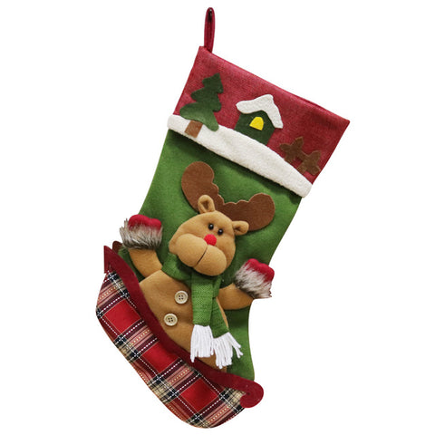 47cm Santa Claus Snowman Chrismas Decorations Sock for Home Christmas Tree Ornaments Gift Holders Stockings New Year Gift Bags