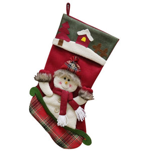 47cm Santa Claus Snowman Chrismas Decorations Sock for Home Christmas Tree Ornaments Gift Holders Stockings New Year Gift Bags