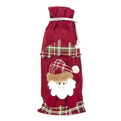 Christmas Decorations for Home Santa Claus Wine Bottle Cover Snowman Stocking Gift Holders Xmas Navidad Decor New Year