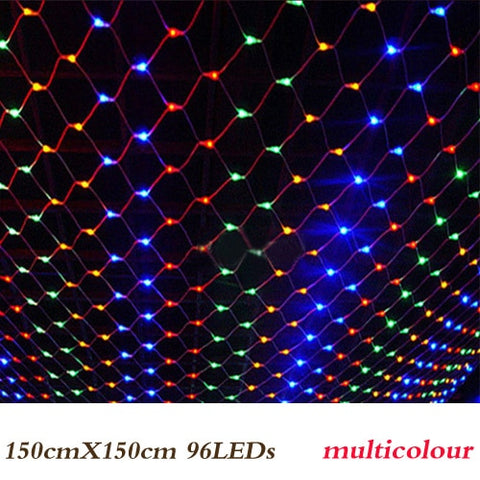 3mx2m 200 Led 220V super bright net mesh string light xmas christmas light new year garden Lawn wedding holiday lighting