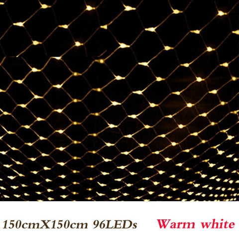 3mx2m 200 Led 220V super bright net mesh string light xmas christmas light new year garden Lawn wedding holiday lighting