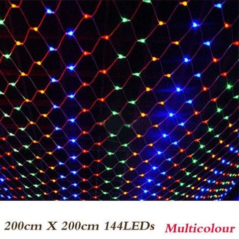 3mx2m 200 Led 220V super bright net mesh string light xmas christmas light new year garden Lawn wedding holiday lighting