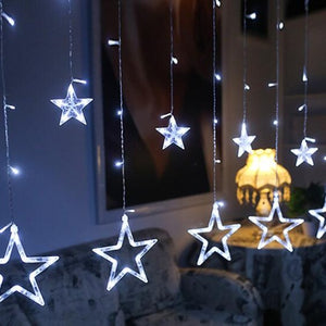 Christmas Garland Romantic Fairy Star Led String Light Warm white 4M EU Plug AC 220V Light For Wedding Party Holiday New Year